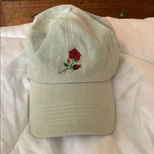 Denim rose hat
